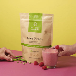 Love and Peas<br>Helps build & maintain lean muscle mass