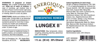 Lungex II 1 oz. from Energique® Coughing, abdominal pain & bloating
