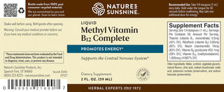 Methyl Vitamin B12 Complete Liquid <br> Supports energy & immunity
