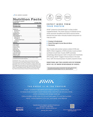 Aivia Whey Protein Vanilla Bean<br> 15 Servings - 1.35 Lbs (611 G)
