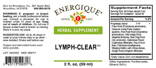 Lymph-clear 2 oz. 50% from Energique® Supports lymphatic function