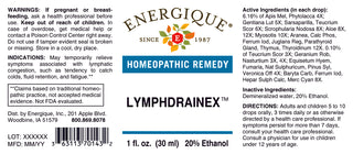 Lymphdrainex 1 oz. from Energique® Colds, fluid retention, fatigue.
