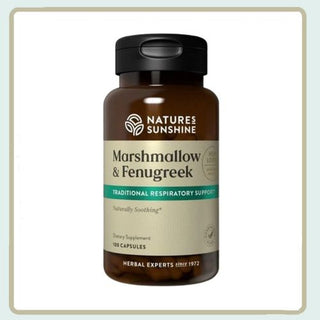 Marshmallow & Fenugreek<br>Botanicals to soothe respiratory tissues