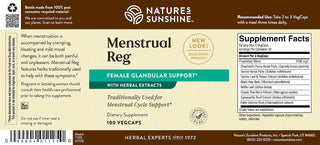 Menstrual Reg (100 caps) <br> Help for heavy menstruation