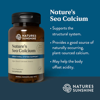 Nature's Sea Calcium<br>Supports structural and joint health