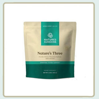 Nature's Three<br>Relieves constipation and promotes regularity
