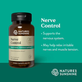 Nerve Control<br>Supports the nervous system,  relaxes muscle tension