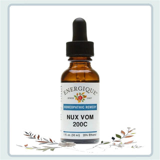 Nux Vom 200C - 1 oz. - Temporarily relieve digestive issues especially from overeating.