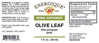 Olive Leaf 1 oz. (25%) from Energique® Blood pressure, immunity