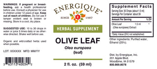Olive Leaf 2 oz. (25%) from Energique® Blood pressure, immunity
