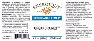 OrganDrainex 4 oz. from Energique® Lymphatic drainage of the organs.