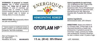 Otoflam HP 1 oz. from Energique® May relieve ear pain and swelling
