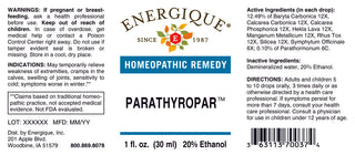 Parathyropar 1 oz. from Energique® Calves cramps, swelling joints
