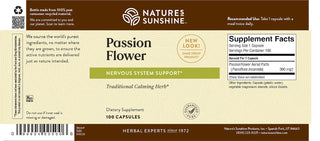 Passion Flower (100 caps)<br> Promotes a restful night's sleep