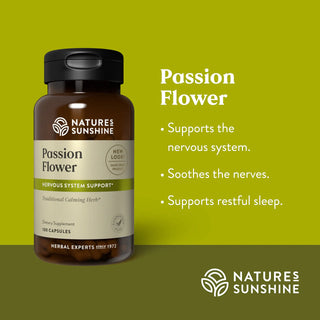 Passion Flower (100 caps)<br> Promotes a restful night's sleep
