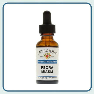 Psora Miasm 1 oz. from Energique® Itching, scalp eruption, dry skin
