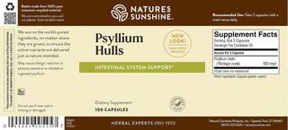 Psyllium Hulls (100 caps)<br>Supports elimination & regularity