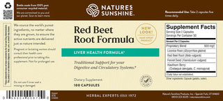 Red Beet Root Formula<br>Circulatory health, heart & glandular system