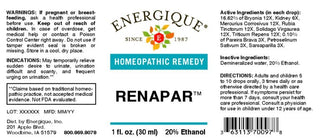 Renapar 1 oz. from Energique® Frequent urination, difficult and scanty