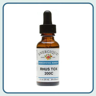 Rhus Tox 200C 1 oz. from Energique® May relieve stiff, painful joints
