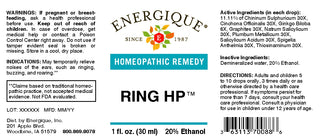 Ring HP 1 oz. from Energique® Noises of the ears, ringing, buzzing
