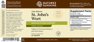 St. John's Wort Conc. T/R <br> Properties that work to elevate mood.