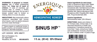 Sinus HP 1 oz. from Energique® Sinus issues, formerly Sinuchron HP