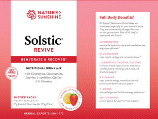 Solstic Revive<br> Supports muscles, joints, cartilage and endurance