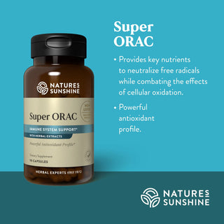 Super ORAC<br> Neutralizes free radicals, combating cellular oxidation
