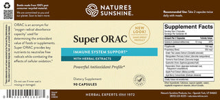 Super ORAC<br> Neutralizes free radicals, combating cellular oxidation