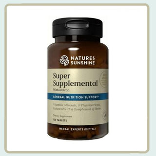 Super Supplemental No Iron <br>Antioxidants & overall health support
