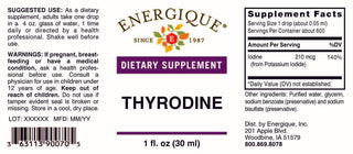 Thyrodine 1 oz. from Energique® Supports thyroid function & hormones