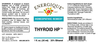 Thyroid HP 1 oz. from Energique® Fatigue, memory issue, constipation
