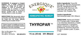 Thyropar 1 oz. from Energique® Thyroid, hypothyroidism, exhaustion
