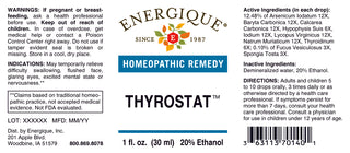 Thyrostat 1 oz. from Energique® Thyroid detox, hyperthyroidism.
