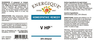 V HP 1 oz. from Energique® immune, fatigue, headache & sore throat.

