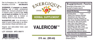 Valericom 2 oz. from Energique® Calm, balance to the nervous system