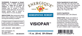 Visiopar 1 oz. from Energique® Blurry vision, pressure in the eyes.
