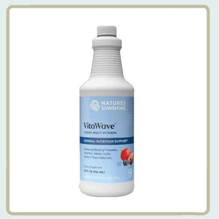 VitaWave Liquid Vitamins & Minerals<br>Delivery of robust nutrition
