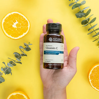 Vitamin C Time-Release<br>Supports immune system & collagen production
