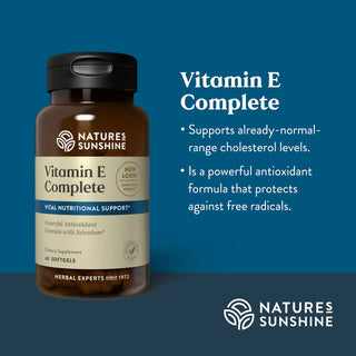 Vitamin E Complete w/Selenium <br> 60 softgel caps
