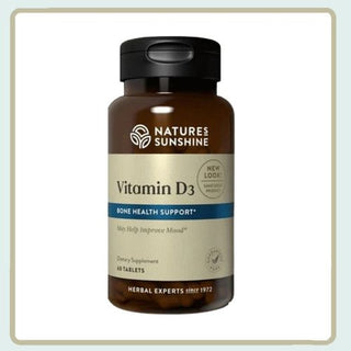 Vitamin D3 (60 tabs)<br>Contributes to bone health and immunity