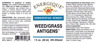 Weed & Grass Antigens 1 oz. from Energique® Allergies weeds, grasses.
