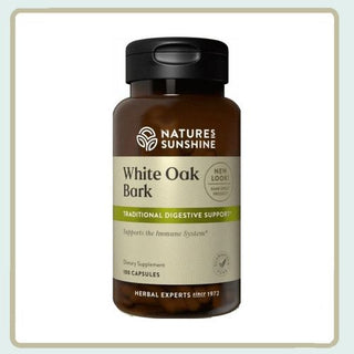 White Oak Bark <br>Helps tone tissues in the digestive tract
