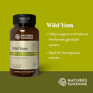Wild Yam (100 caps) <br> Used by menopausal women