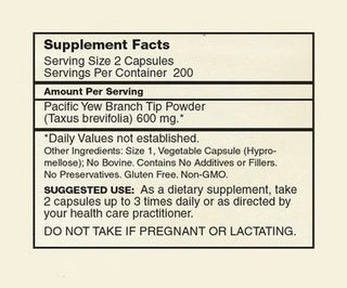 Montana YewTip Capsules, 200 caps per bottle