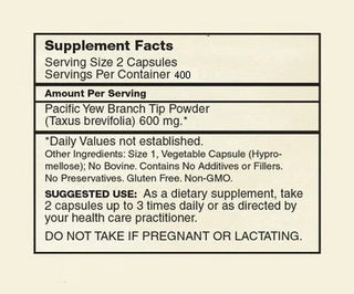 Montana YewTip Capsules, 400 caps per bottle