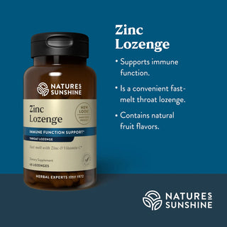 Zinc Lozenge (60 tablets)<br> Supports immune function