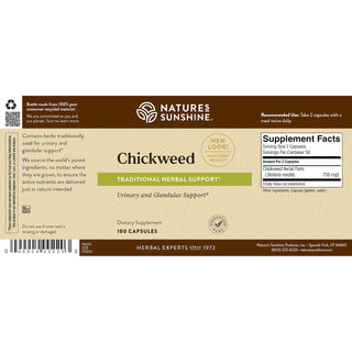 Chickweed <br> Used for urinary &  glandular systems support