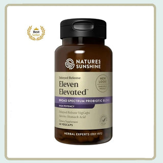 Eleven Elevated<br>Friendly bacteria to support gut environment
